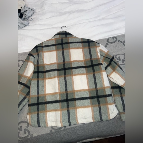 Zara crop style flannel jacket, size S - Picture 4 of 4
